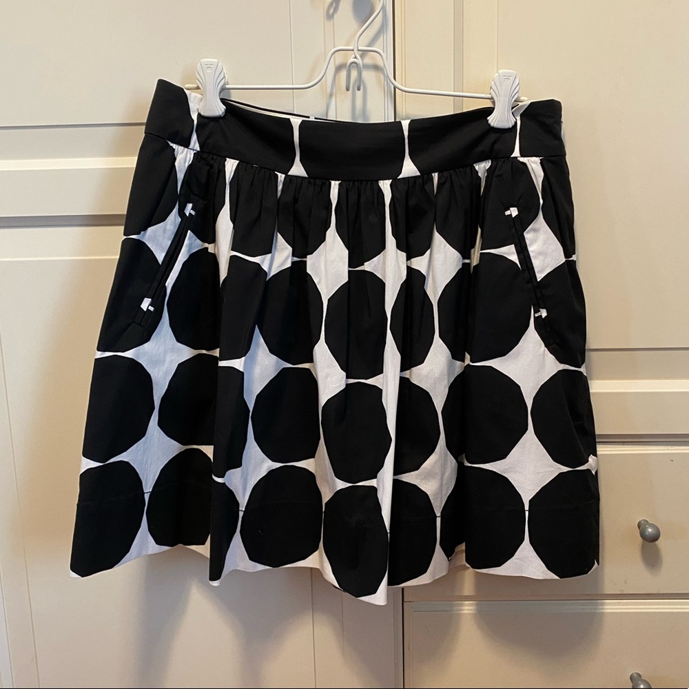 Banana Republic Black and White Polka Dot Skirt